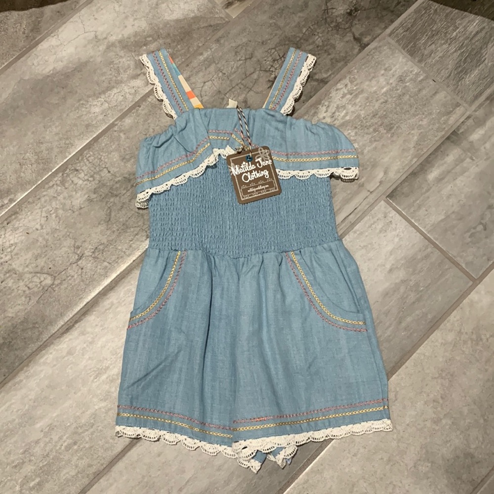 Chambray Romper